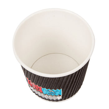 Gobelet NOIR double paroi en carton 12 cl pour café et boissons chaudes - carton de 1000 unités