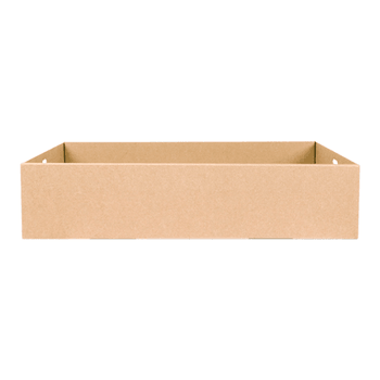 Boîte traiteur pâtissière  MARRON 35.9x25.2x8(h) cm - carton de 100 unités