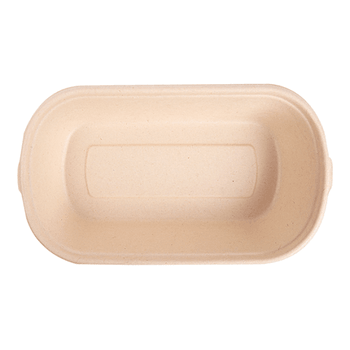 Lunch box 850 ml  - Bagasse - 23.5 x 13.1 x 4.6 cm - carton de 500 unités