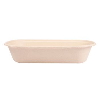 Lunch box 850 ml  - Bagasse - 23.5 x 13.1 x 4.6 cm - carton de 500 unités