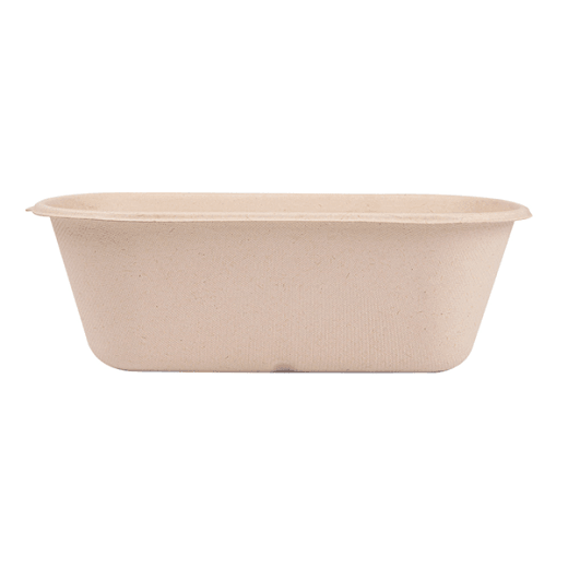 Lunch box  1000 ml  - Bagasse - 22 x 12.9 x 6.85 cm - carton de 500 unités