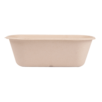 Lunch box  1000 ml  - Bagasse - 22 x 12.9 x 6.85 cm - carton de 500 unités