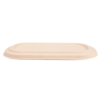 Couvercle pour lunch box 850 ml  - Bagasse - 24.1 x 13.6 x 1.4 cm - carton de 500 unités