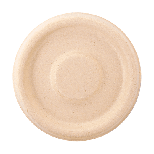 Couvercle pour pot à sauce 55 ml en cellulose naturelle fibre de canne à sucre  - Naturel - carton de 1000 unités