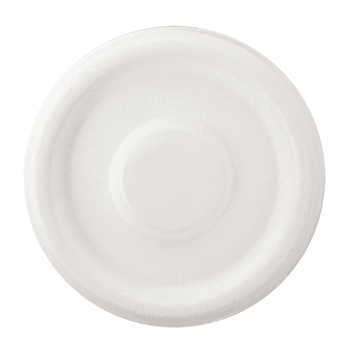 Couvercle pour pot à sauce 55 ml en cellulose naturelle fibre de canne à sucre  - Blanc - carton de 1000 unités