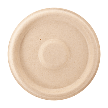 Couvercle pour pot à sauce 140 ml en cellulose naturelle fibre de canne à sucre  - Naturel - carton de 1000 unités