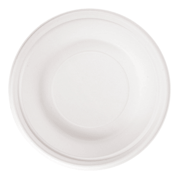 Bol rond en bagasse - Blanc - 900 ml - carton de 400 unités