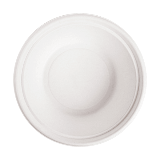 Bol rond en bagasse - Blanc - 1200 ml - carton de 400 unités