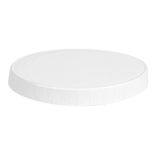 Couvercle pour pot à sauce en carton BLANC de 30 à 120 ml - carton de 1000 unités