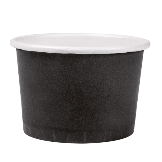 Pot à sauce en carton NOIR 70 ml - carton de 1000 unités