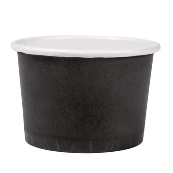 Pot à sauce en carton NOIR 70 ml - carton de 1000 unités