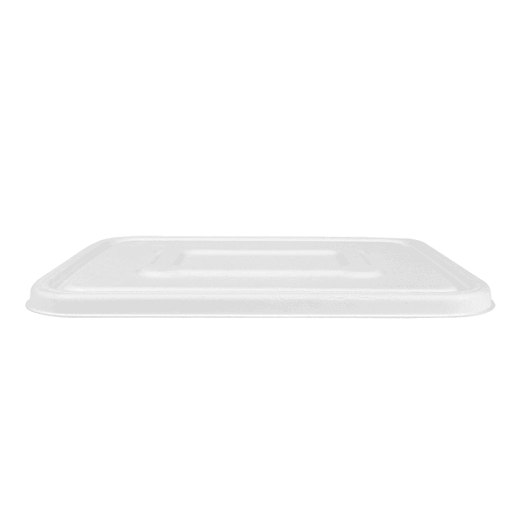 Couvercle pour plateau en bagasse référence 253.80 - Blanc - 23.9x19.2 cm- carton de 400 unités