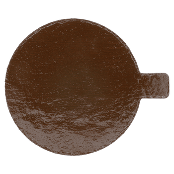 Support à pâtisserie rond double face Chocolat/Praliné Ø 8 cm - pack de 200 unités