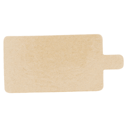 Support à pâtisserie rectangulaire double face Chocolat et Praliné 5.5 x 9.5 cm - pack de 200 unités