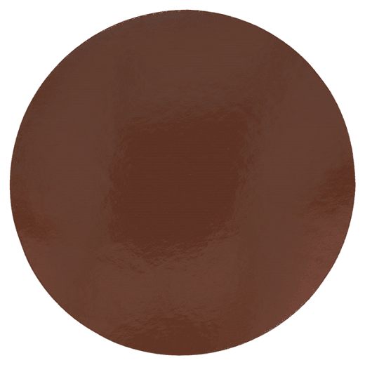 Disque en carton double face Chocolat et Praliné 24 cm - pack de 100 unités
