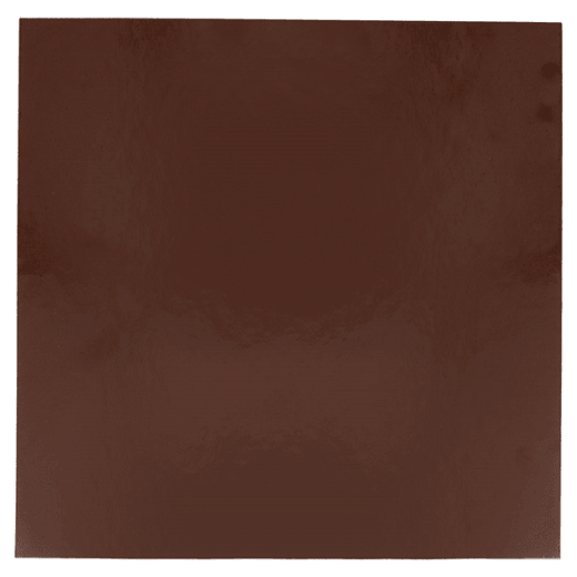 Carré à pâtisserie en carton double face Chocolat et Praliné 26 x 26  cm - pack de 100 unités