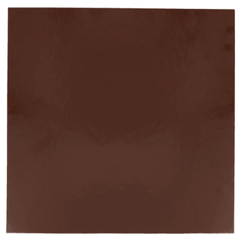 Carré à pâtisserie en carton double face Chocolat et Praliné 26 x 26  cm - pack de 100 unités