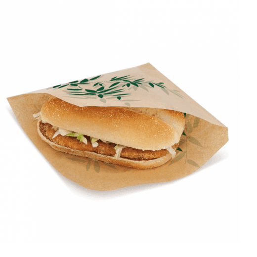 Sac crêpes n°39 Feel Green ouvert sur 2 côtés 16 x 16.5 cm - Personnalisation 1 couleur - 50000 unités