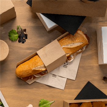 Etui roller pour sandwich - 10.5 x 23 cm - carton de 1000 unités