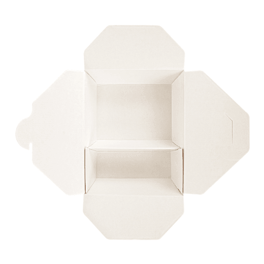 Boite américaine en carton pour plats cuisinés Kraft 2 compartiments 900+450 ml - carton de 300 unités