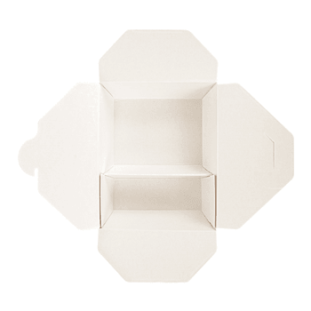 Boite américaine en carton pour plats cuisinés Kraft 2 compartiments 900+450 ml - carton de 300 unités