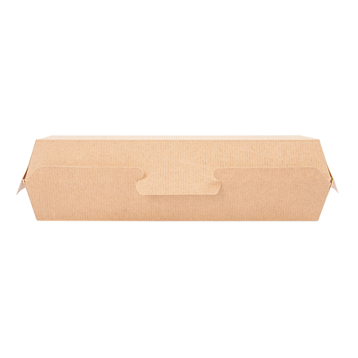Coque Hot Dog en carton nano-micro MARRON 23,2x9x6,3 cm - carton de 450 unités