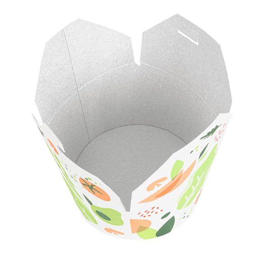 Saladier en carton avec fermeture croisillon 'Salade' 1000 ml - carton de 300 unités