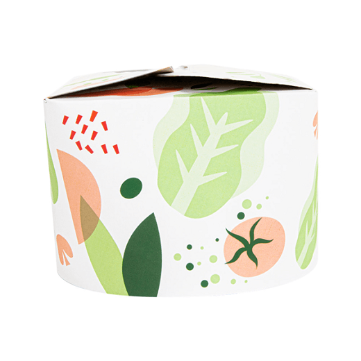 Saladier en carton avec fermeture croisillon 'Salade' 1000 ml - carton de 300 unités