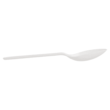 Petite cuillère compostables et biodégradables BLANCHE en CPLA 12.7 cm - carton de 2000 unités