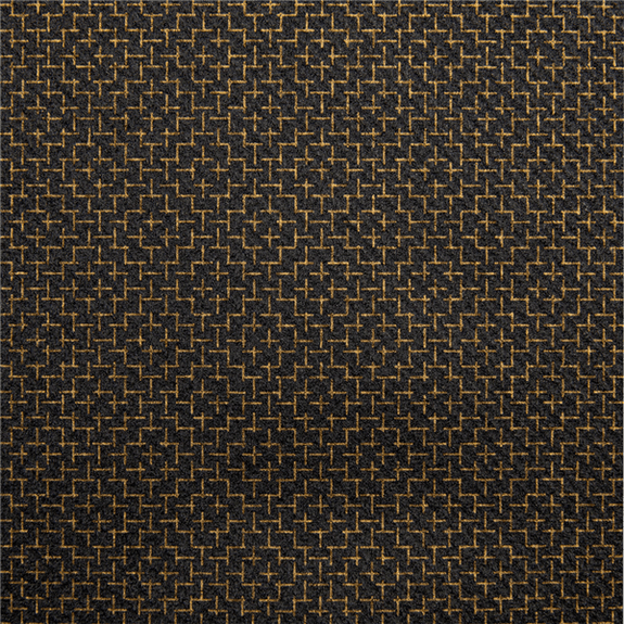 Chemin de table Soft en rouleau prédécoupé de 40 x 120 cm ELEGANCE Noir et Or - Carton 6 rouleaux