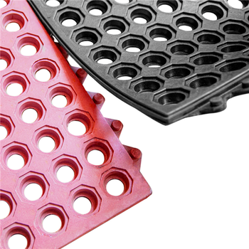 Tapis anti-fatigue et de sécurité attachable entre eux - -92x92x1,5cm