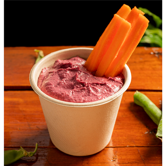 Gobelet en cellulose naturelle fibre de canne à sucre  -Naturel - 425 ml - carton de 600 unités