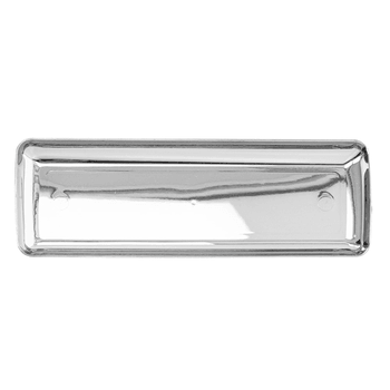 Mini plateau ligne métallisée argent - 19x6.5x1.2cm - carton de 500 unités