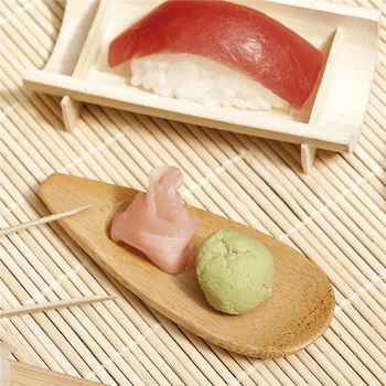 Cuillère de présentation en bambou 10x4 cm - pack de 24 unités