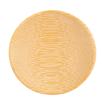 Mini assiette ronde en bambou 6 cm - pack de 24 unités
