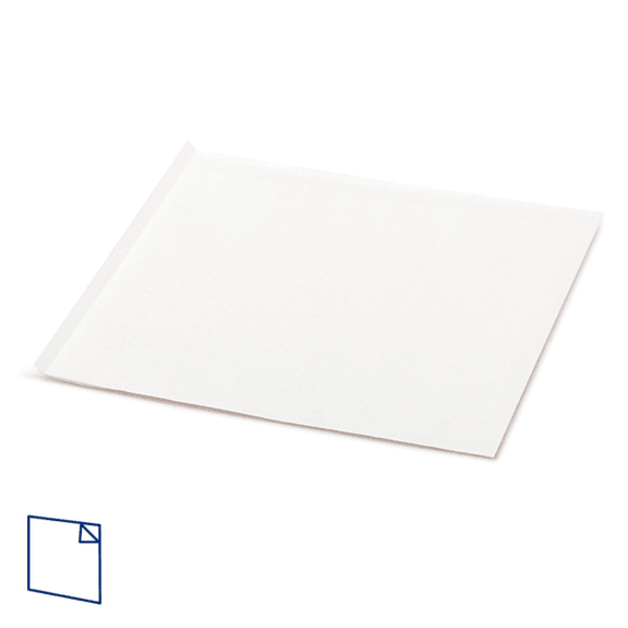 Sachet Blanc ouvert sur 2 côtés 15x15.2 cm  - pack de 100 unités