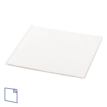 Sachet Blanc ouvert sur 2 côtés 15x15.2 cm  - pack de 100 unités