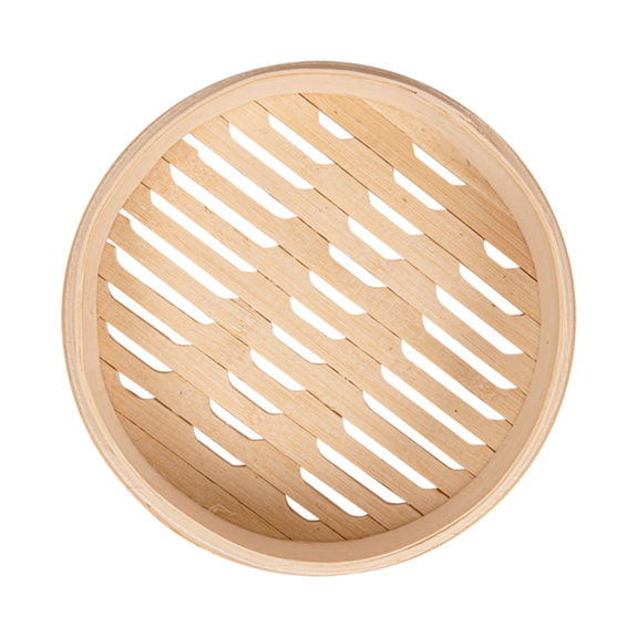 Récipient pour cuisson vapeur Maxi Dim-sum en bambou 20x6 cm - pack de 4 unités
