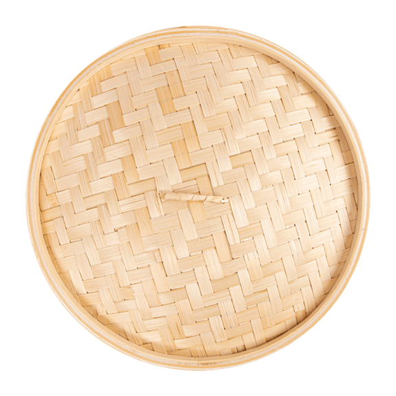 Couvercle pour récipient Maxi Dim-sum en bambou 30 cm - pack de 4 unités