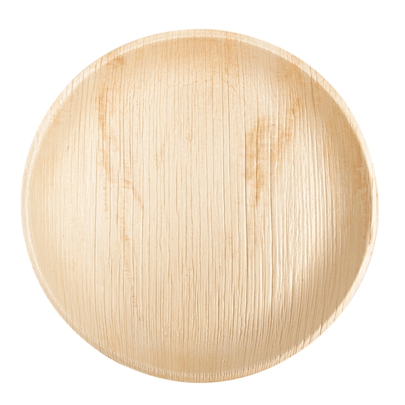 Assiette en feuille de palmier 25 cm - carton de 200 unités