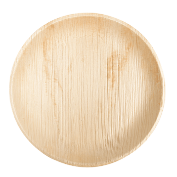Assiette en feuille de palmier 25 cm - carton de 200 unités