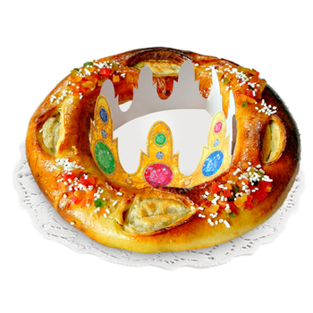 Couronne pour galette des rois 8x59 cm - Pack de 100 unités