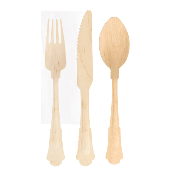 Lot De 24 Poches à Couverts Papier "Buon Appetito!" 8,2x20 Cm – Thème Italien Authentique