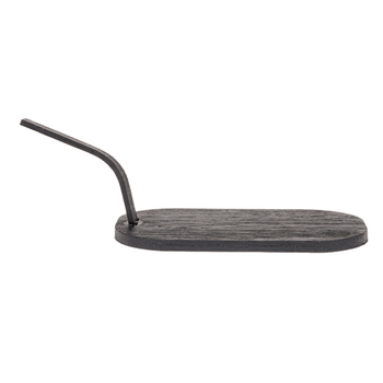 Mini pelles ovales en bambou NOIR pour mise en bouche - 8x5 cm - pack de 100 unités