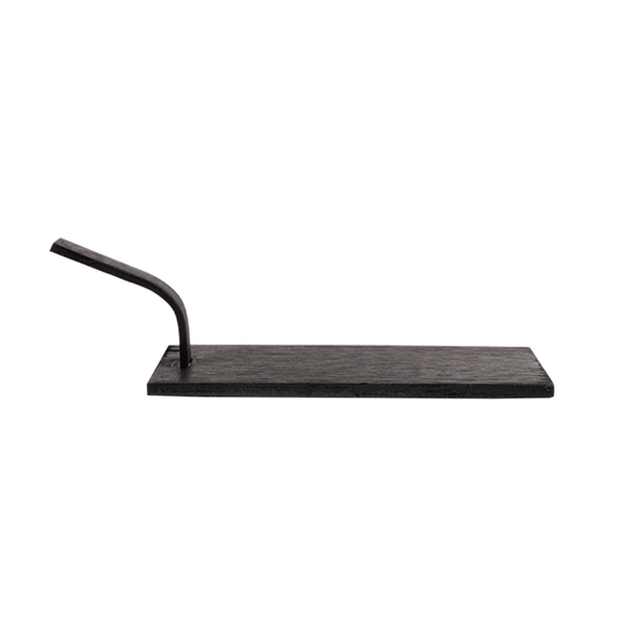 Mini pelles rectangulaires en bambou NOIR pour mise en bouche - 10x5 cm - pack de 100 unités