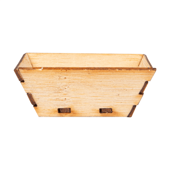 Mini asiettes carrées en bambou pour mise en bouche - 5x5x2 cm - carton de 400 unités