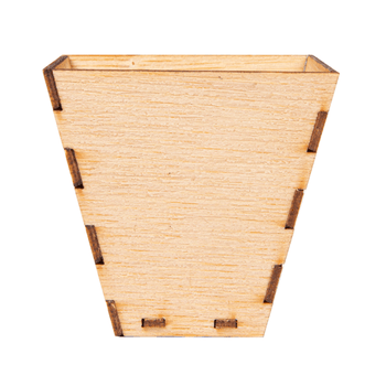 Mini asiettes carrées en bambou pour mise en bouche - 5x5x5 cm - carton de 400 unités