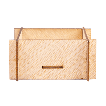 Mini asiettes carrées en bambou pour mise en bouche - 6.3x6.3x3 cm - carton de 400 unités