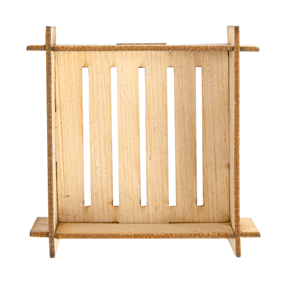 Mini asiettes carrées en bambou pour mise en bouche - 6.3x6.3x3 cm - carton de 400 unités