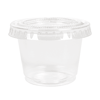 Pots et couvercles transparents 30 ml - Pack de 1200 sets